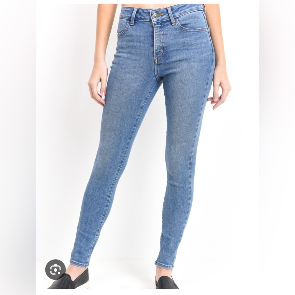 Just black denim ankle skinny jeans 29